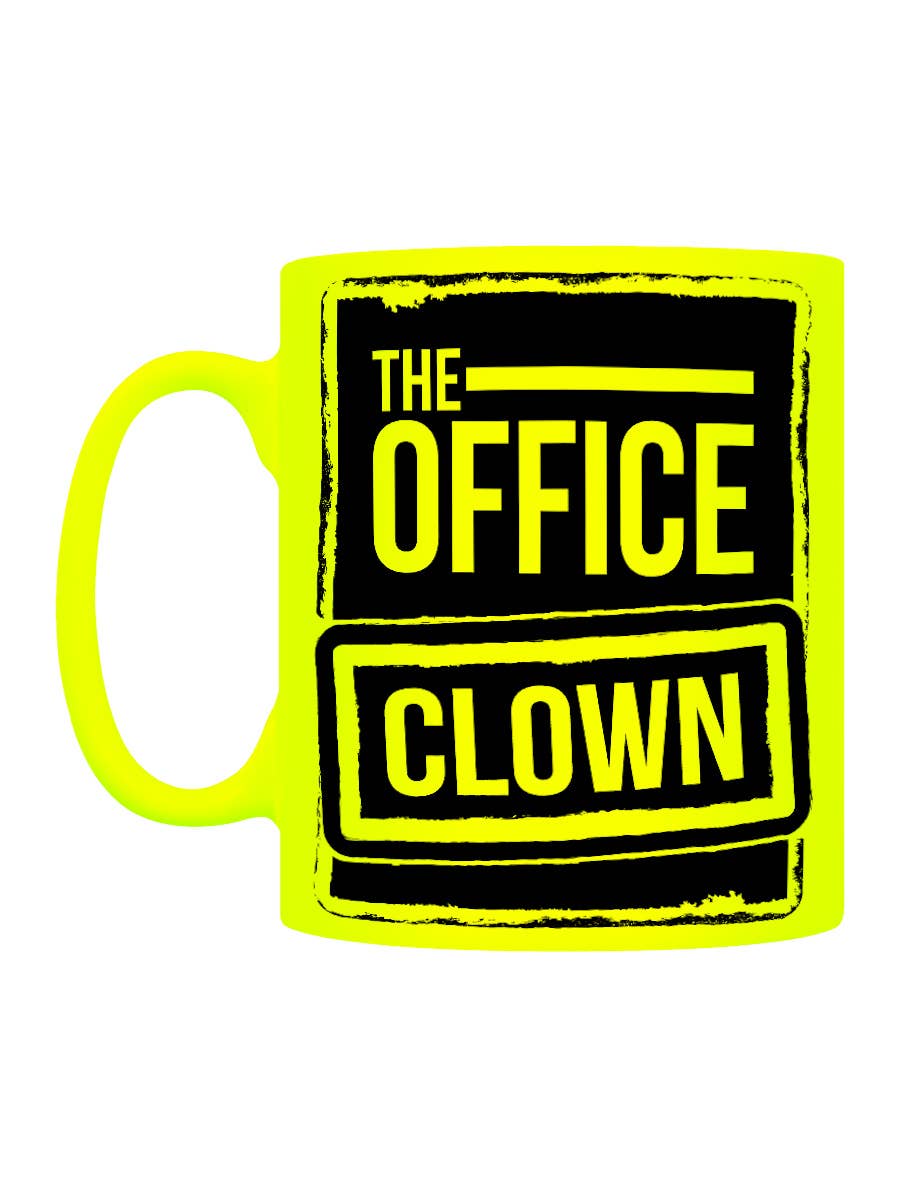 The Office Clown Yellow Neon Mug - KOOLTHINGS