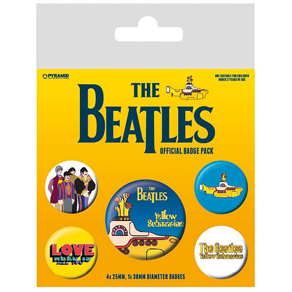 The Beatles (Yellow Submarine) Badge Pack - KOOLTHINGS