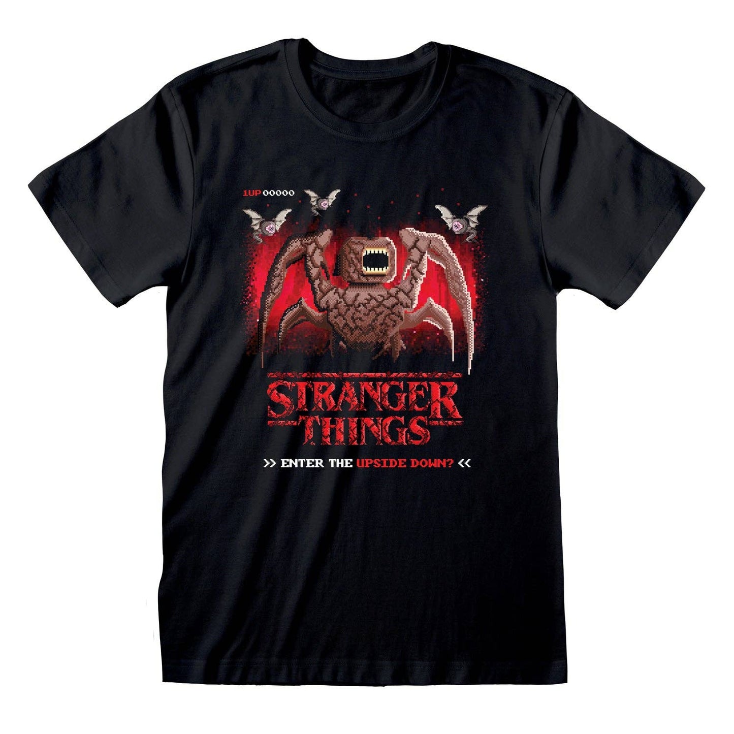 Stranger Things - 8 Bit Upside Down - T-Shirt