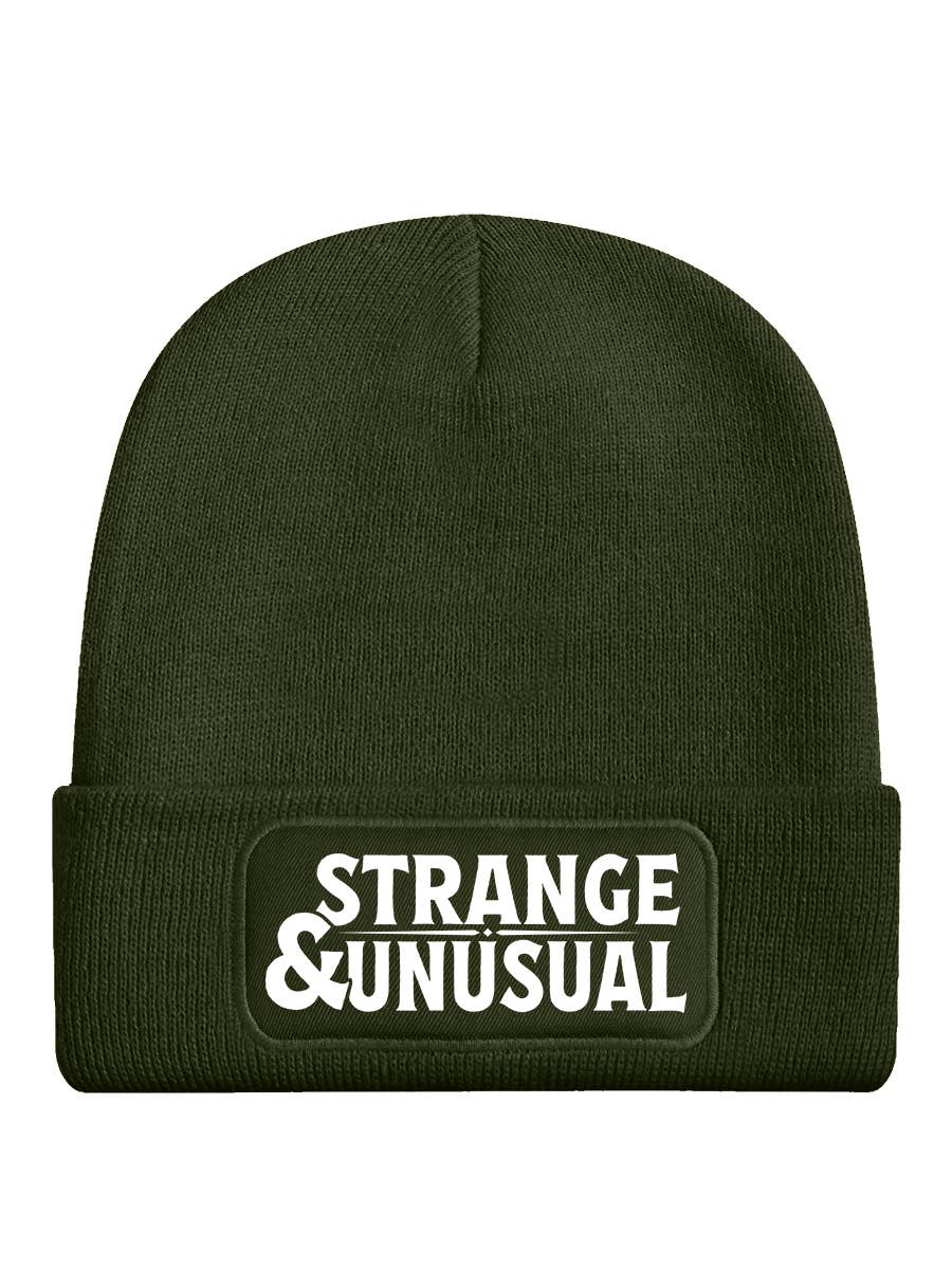 Strange & Unusual Olive Green Beanie - KOOLTHINGS