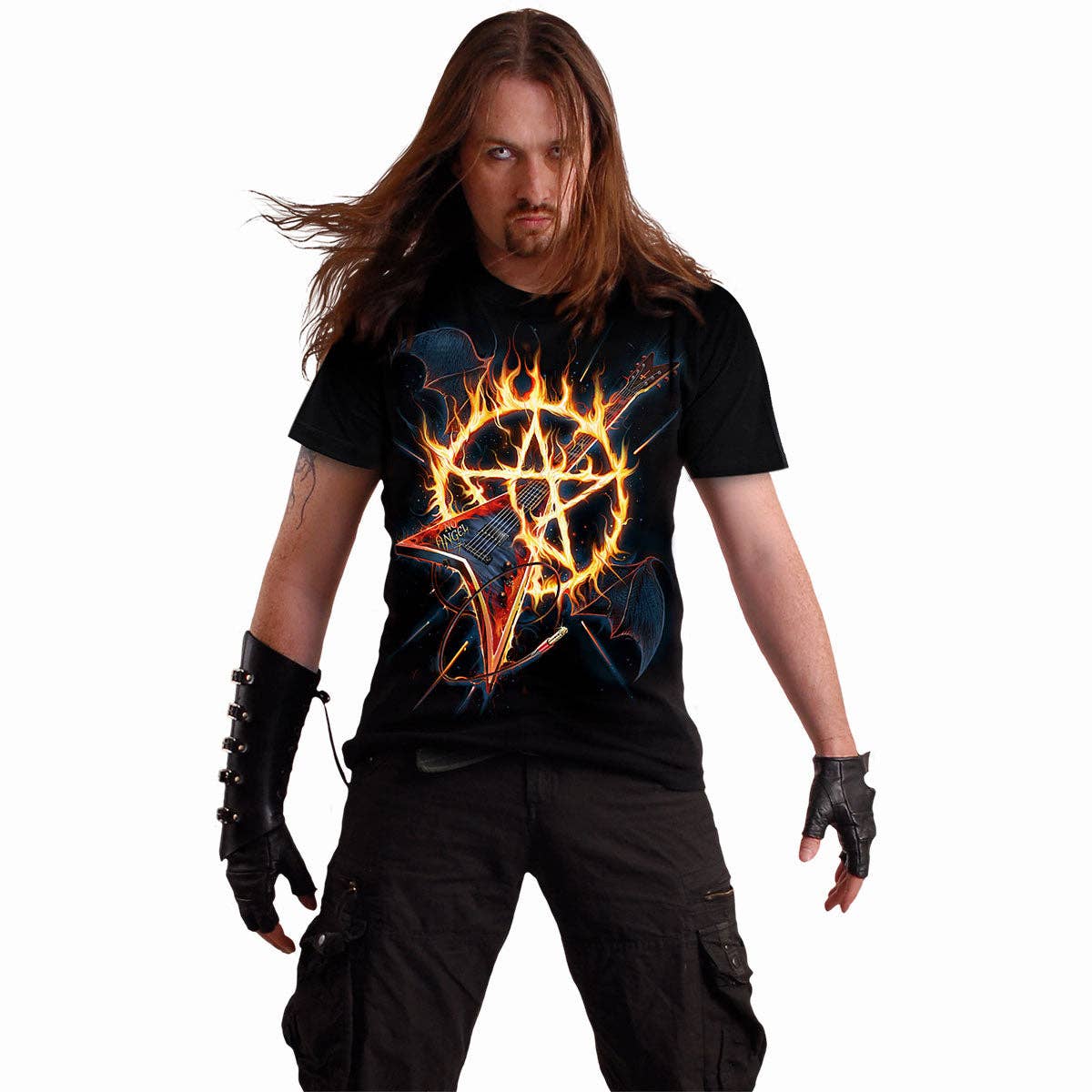 HOT METAL - Front Print T-Shirt Black - KOOLTHINGS