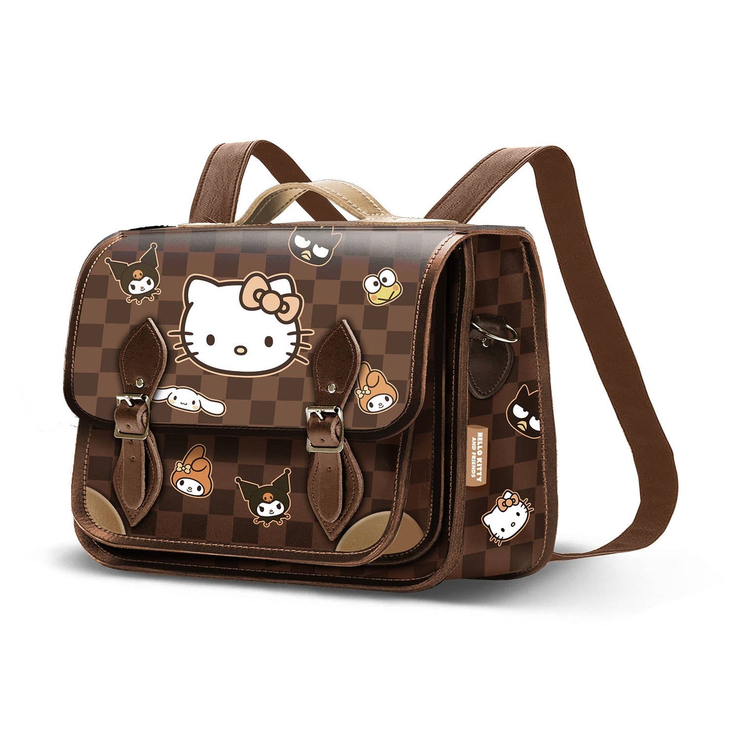 Hello Kitty Squares - Satchel Shoulder Bag - Backpack - KOOLTHINGS