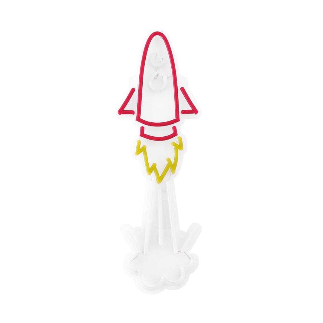 'Space Rocket' Neon LED Wall Mountable Sign - KOOLTHINGS