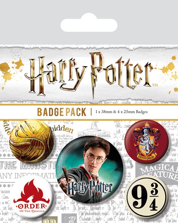 Harry Potter (Gryffindor) Badge Pack - KOOLTHINGS
