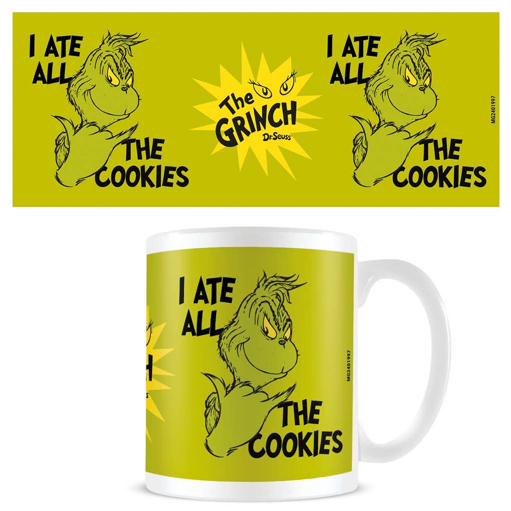 The Grinch (I Ate All The Cookies) White Mug