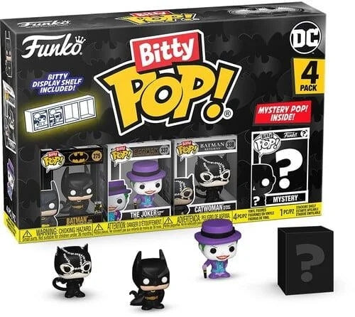 Funko Bitty POP! Batman/The Joker/Catwoman/Mystery 85th Figures
