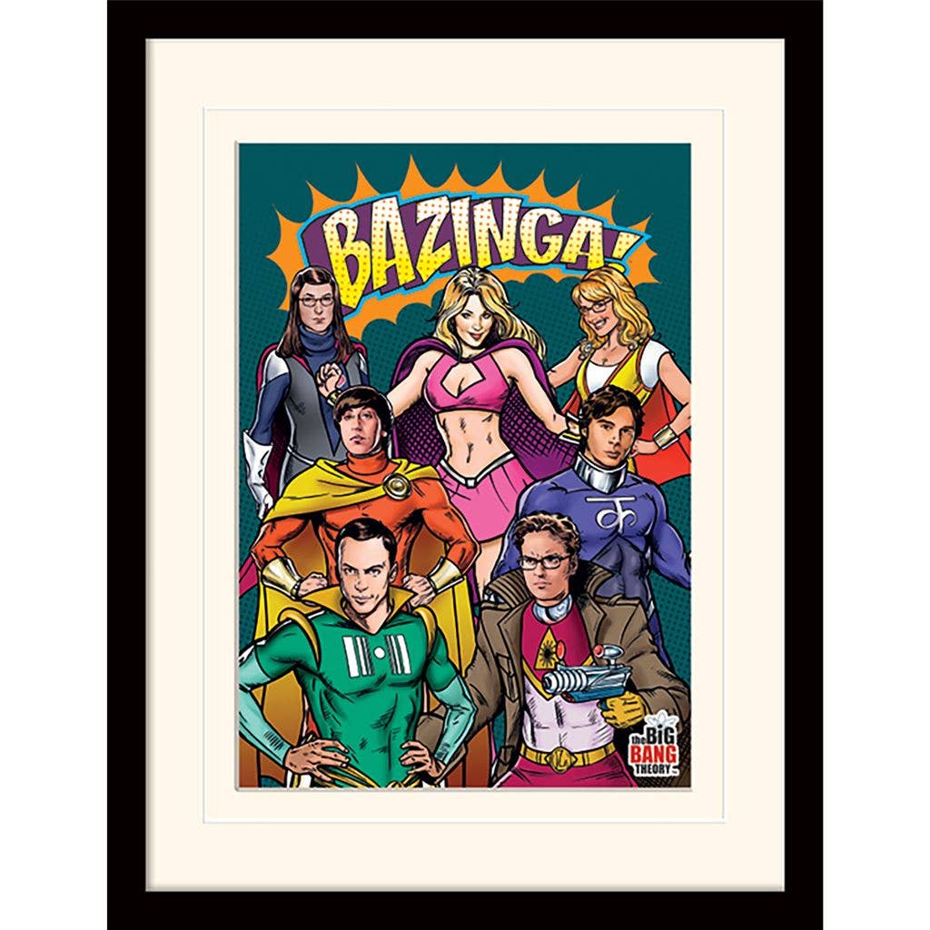 The Big Bang Theory (Superheroes) Wall Art Print