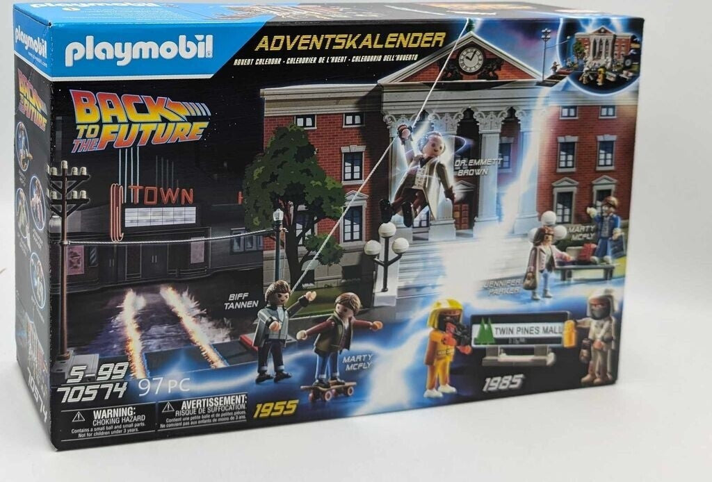 Playmobil Back to the Future themed Advent calendar packaging