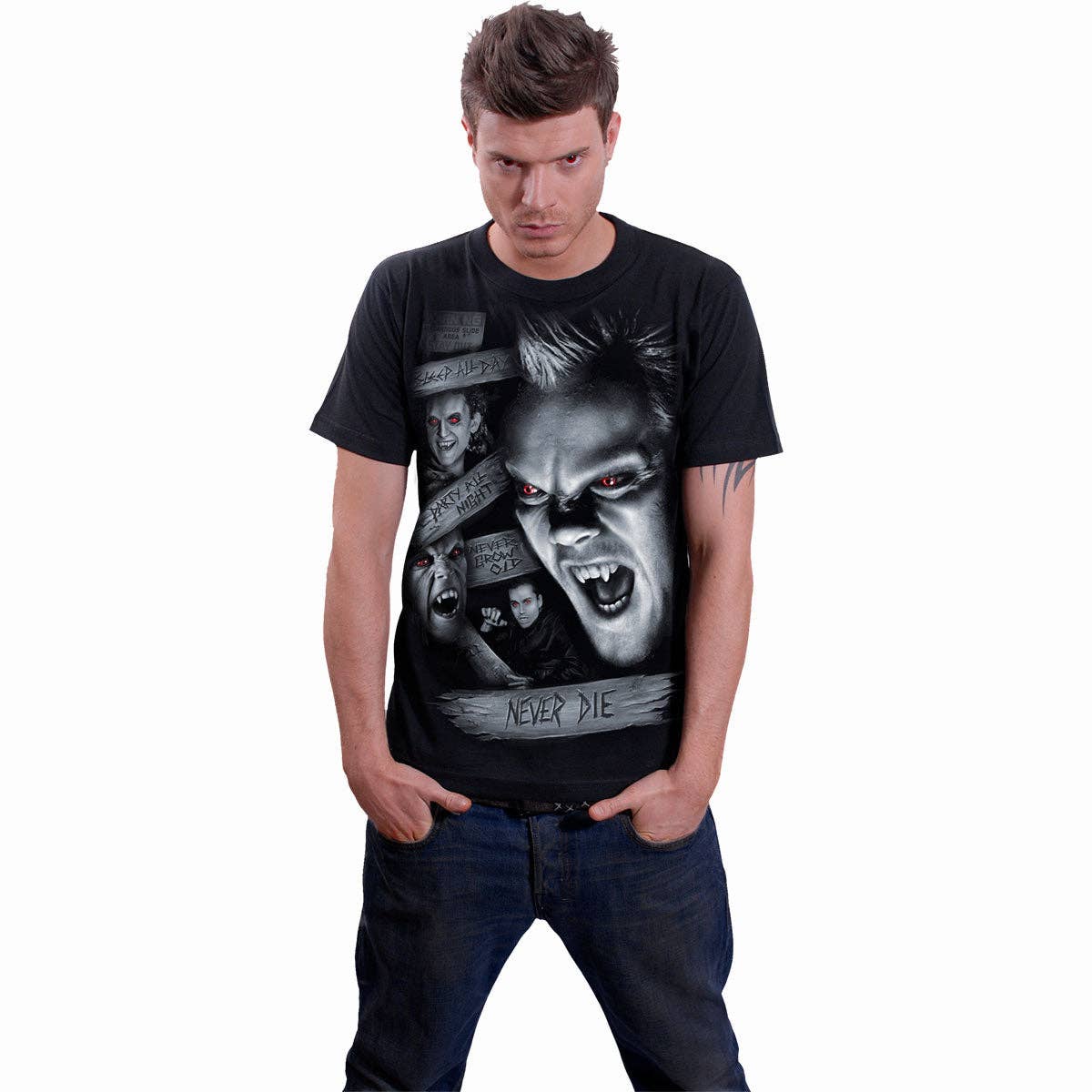 THE LOST BOYS - NEVER DIE - T-Shirt Black - KOOLTHINGS