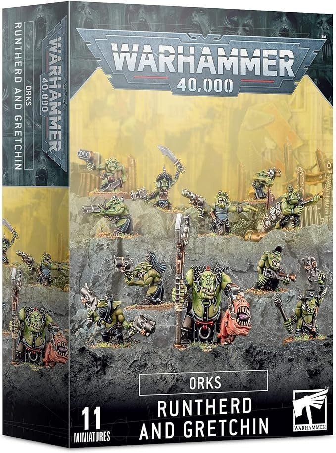 Games Workshop Warhammer 40k Orks Runtherd & Gretchin (50 - 16) - KOOLTHINGS