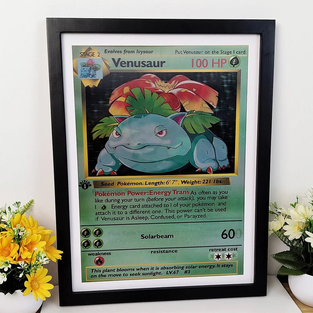 lenticular pokemon card poster Anime Pokemon 3D Lenticular Poster Charizard Squirtle Bulbasaur Come A – KOOLTHINGS