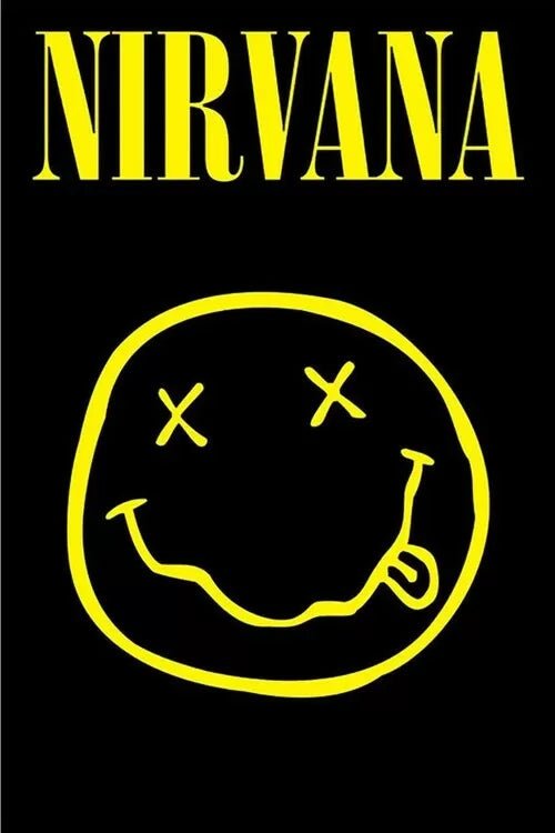 Nirvana Smiley Unisex Poster Multicolour, Paper - KOOLTHINGS