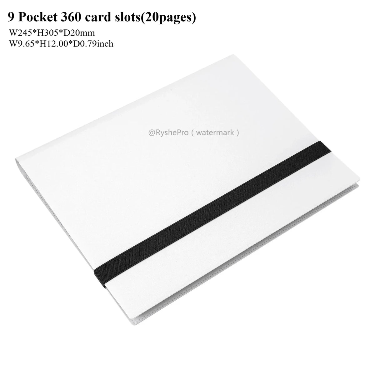 Card Binder with 9 Pocket Trading Card Album Display Binder 360 Side Loading Pocket Holder for TCG Yugioh MTG Game Card Book - KOOLTHINGS