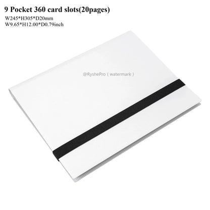 Card Binder with 9 Pocket Trading Card Album Display Binder 360 Side Loading Pocket Holder for TCG Yugioh MTG Game Card Book - KOOLTHINGS