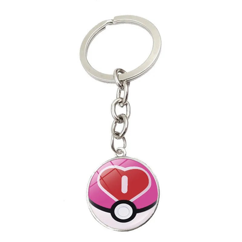 Pokemon Anime Figure Pokeball Pikachu Elf Ball Keychain Pendant Pocket Monster Model Toys Kids Birthday Gifts - KOOLTHINGS