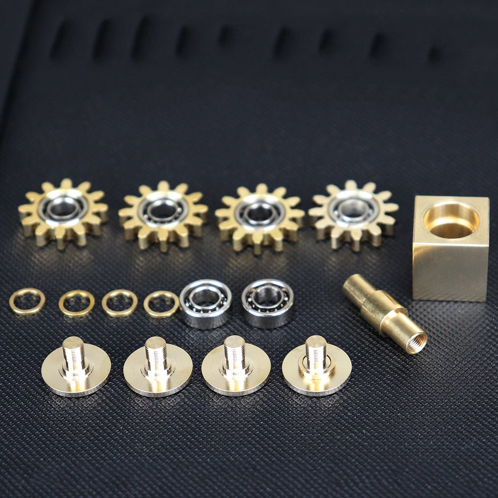 Brass Cube Gears Spinner - KOOLTHINGS