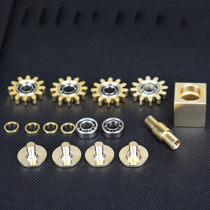 Brass Cube Gears Spinner - KOOLTHINGS