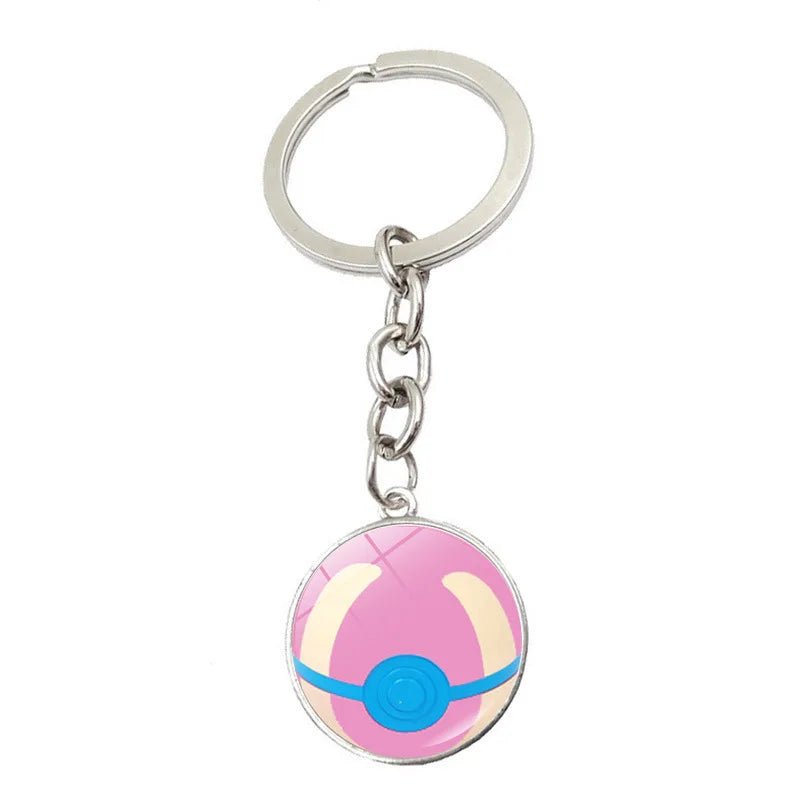 Pokemon Anime Figure Pokeball Pikachu Elf Ball Keychain Pendant Pocket Monster Model Toys Kids Birthday Gifts - KOOLTHINGS