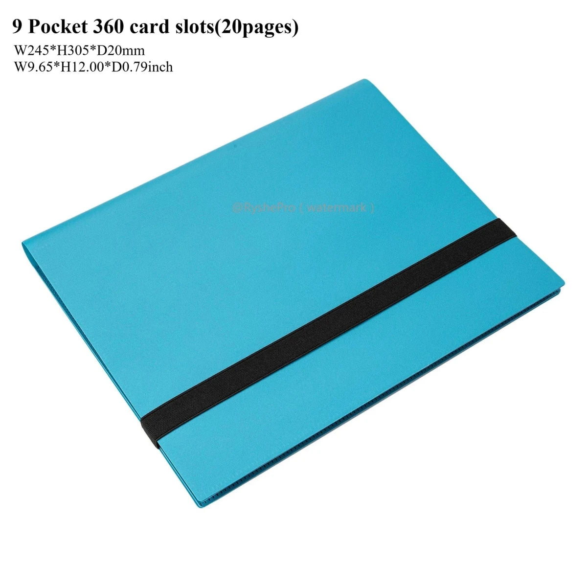Card Binder with 9 Pocket Trading Card Album Display Binder 360 Side Loading Pocket Holder for TCG Yugioh MTG Game Card Book - KOOLTHINGS