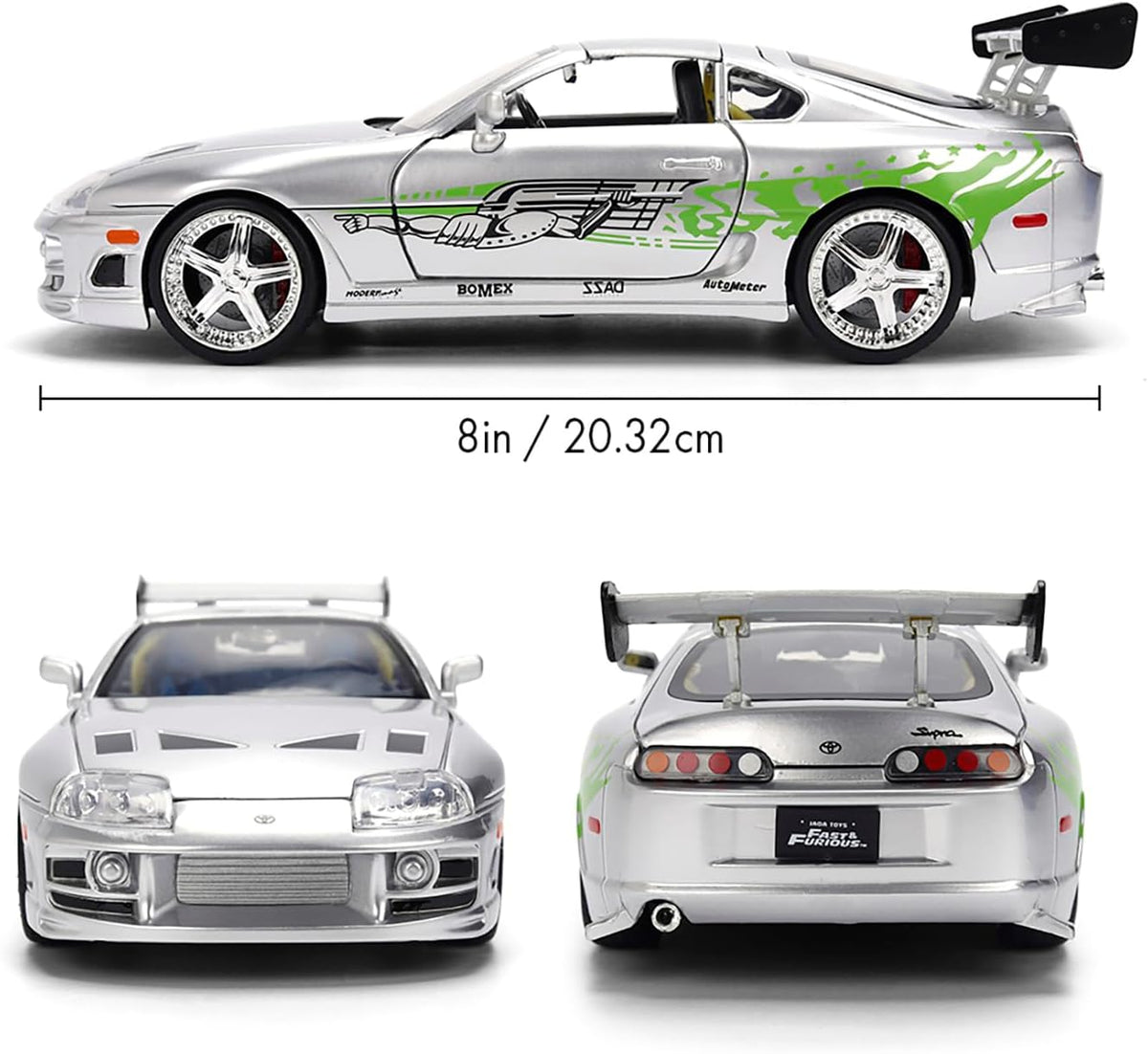 Jada Fast & Furious Anniversary Brian's Toyota Silver Finish 1:24 - KOOLTHINGS