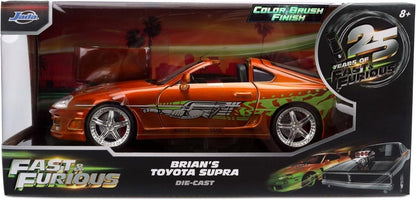 Jada Fast & Furious Anniversary Brian's Toyota Colour Brush 1:24 - KOOLTHINGS