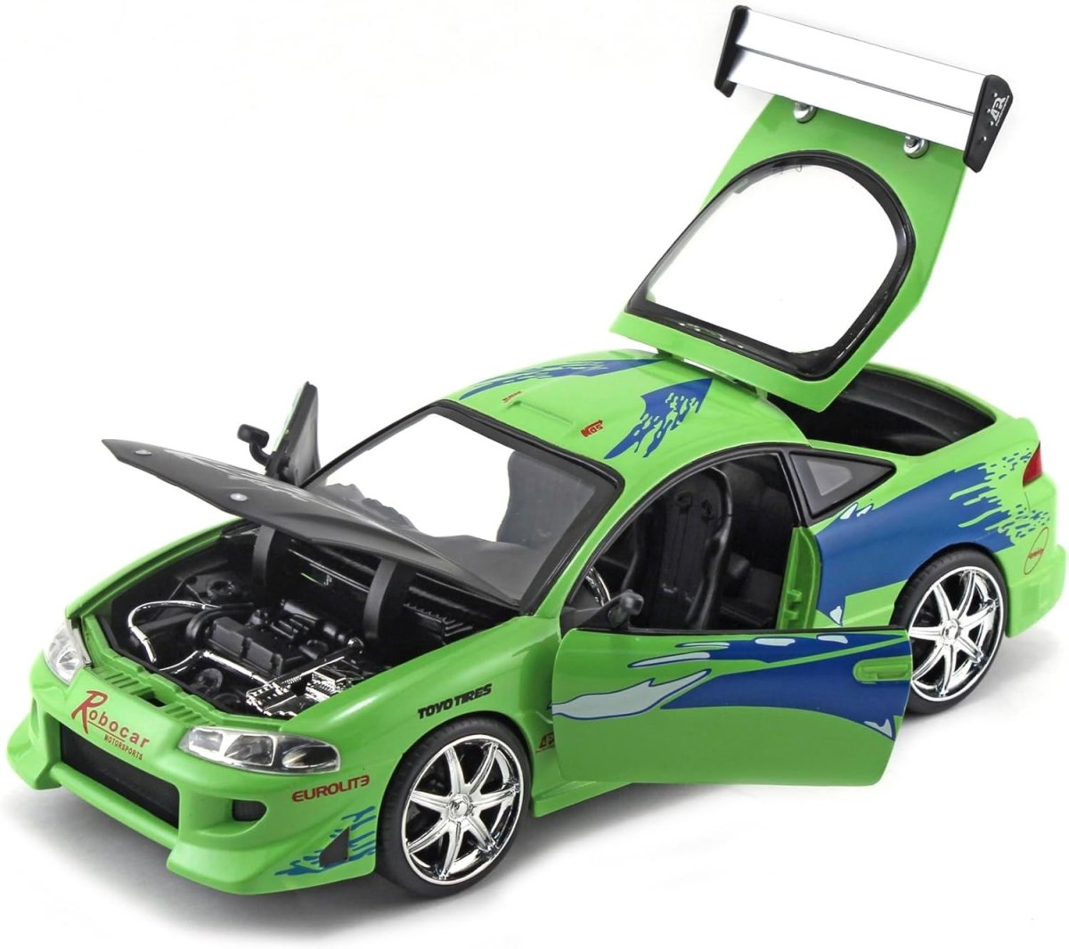 Jada Toys Fast & Furious 1995 Mitsubishi Eclipse (1:24, 19cm) - KOOLTHINGS