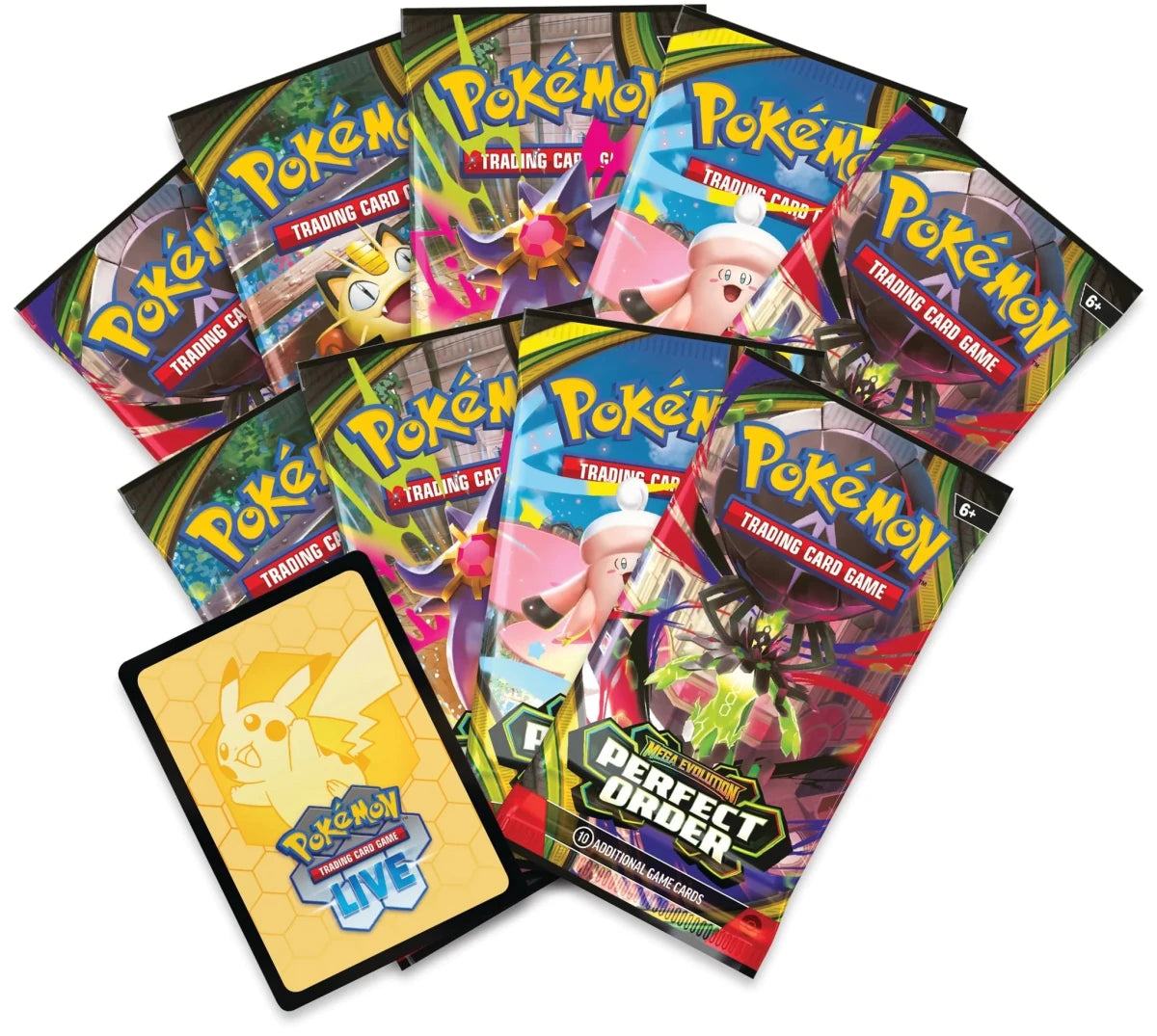 Pokémon Trading Card Game: Mega Evolution Perfect Order Elite Trainer Box - KOOLTHINGS
