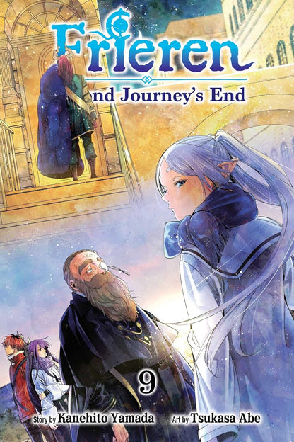 Cover of 'Frieren and Journey's End' with characters in a snowy setting