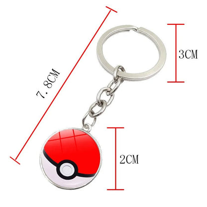 Pokemon Anime Figure Pokeball Pikachu Elf Ball Keychain Pendant Pocket Monster Model Toys Kids Birthday Gifts - KOOLTHINGS