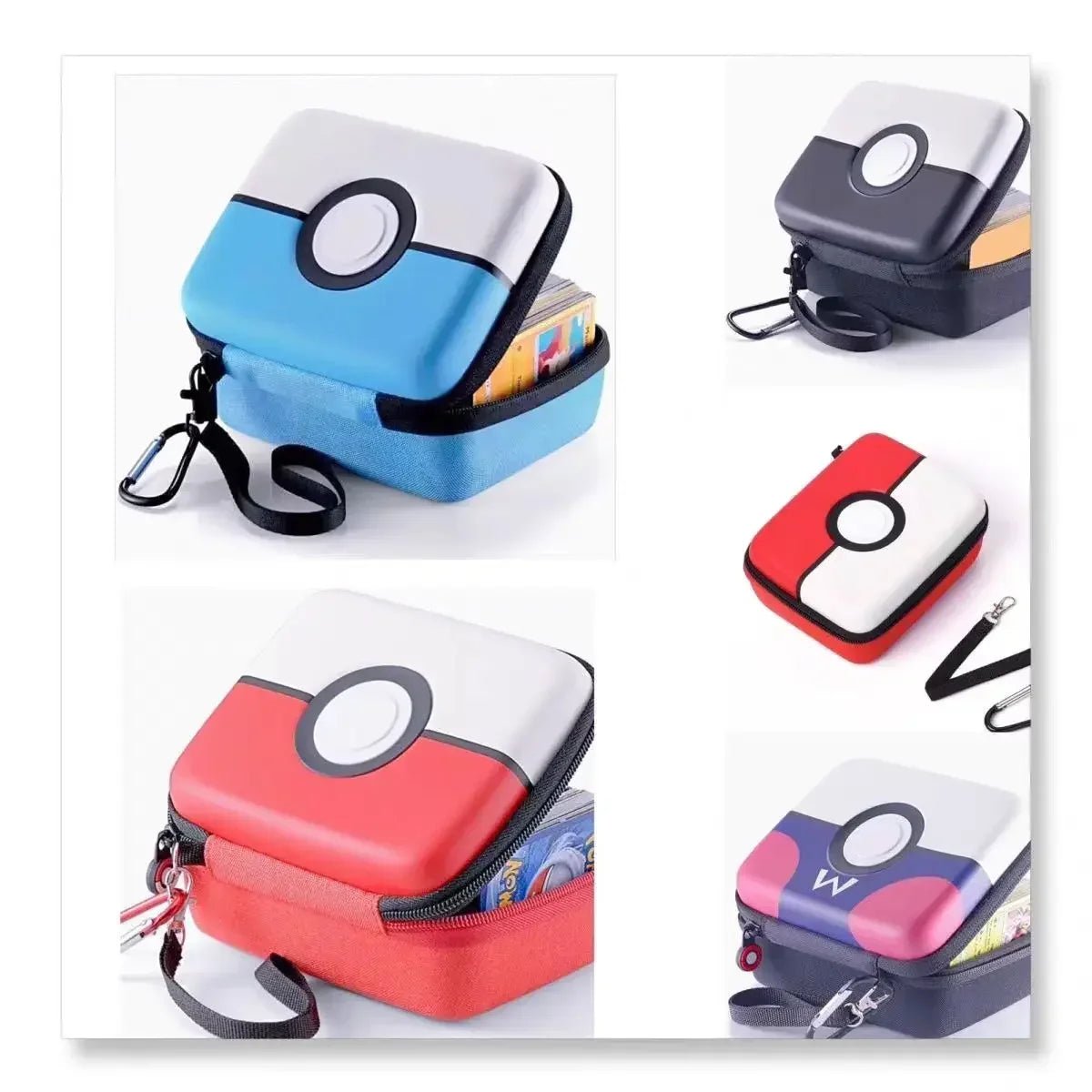 400Pcs Pokemon Game Cards Capacity Cards Holder Album Hard Case Card Holder Book Earphone Storage Box Christmas Gifts - KOOLTHINGS