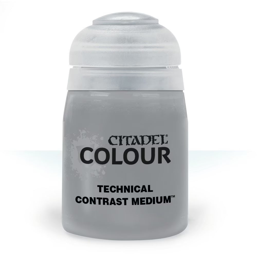  Citadel Colour Technical Contrast Medium paint can on a white background