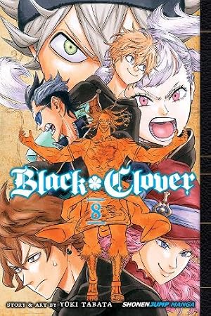 Manga book cover of 'Black Clover' with characters and title