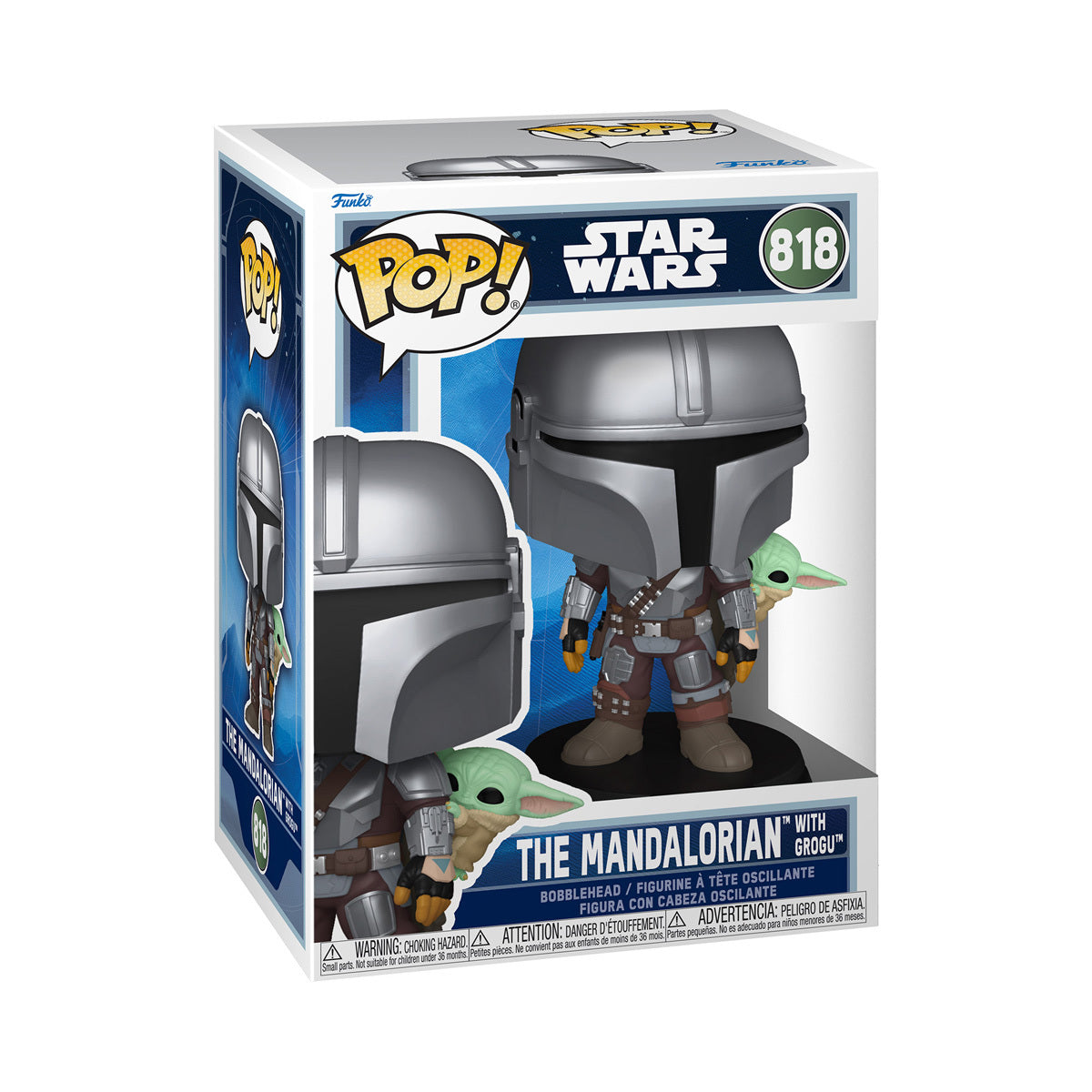 Funko Pop! Star Wars: Mandalorian & Grogu - The Mandalorian with Grogu - Collectable Vinyl Figure - Gift Idea - Official Merchandise - Toys for Kids & Adults