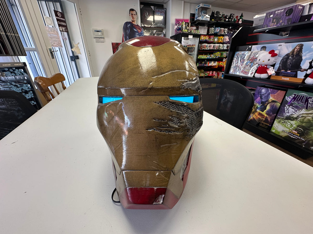 Battle Damaged Iron Man helmet