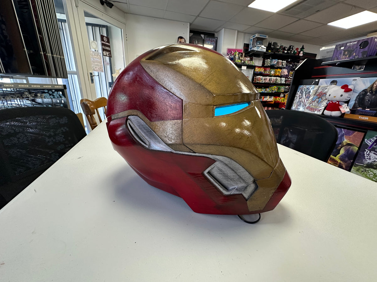 Battle Damaged Iron Man helmet