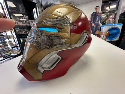 Battle Damaged Iron Man helmet
