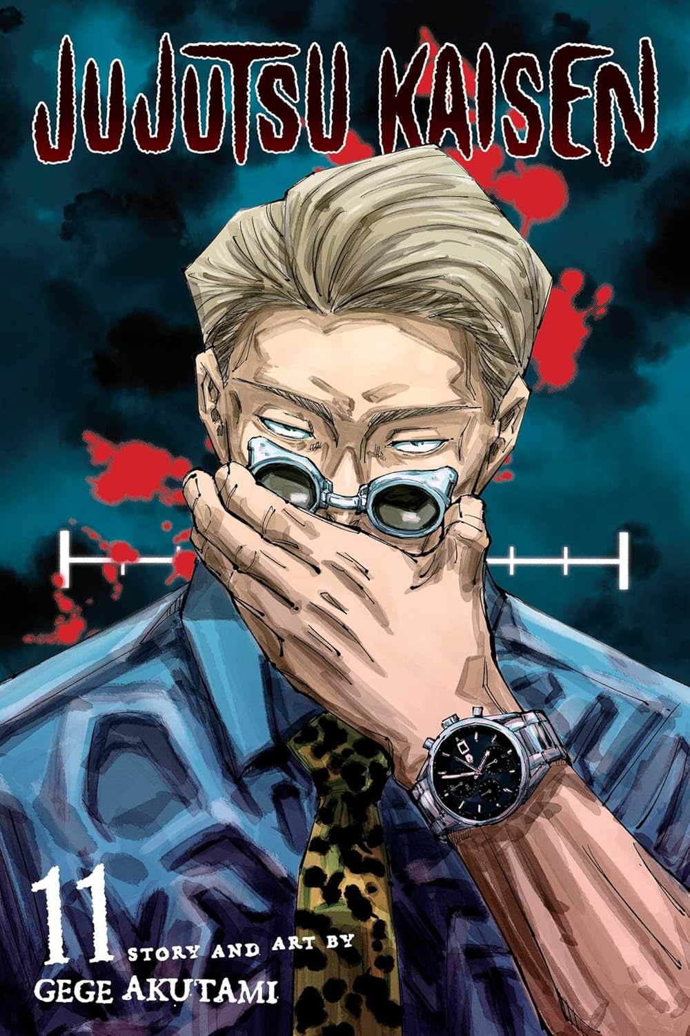 Cover of 'Jujutsu Kaisen' Volume 11 with a character holding their face.