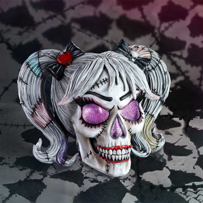 Nemesis Now Drop Dead Beautiful Resin Skull Ornament, White, 15.5 - KOOLTHINGS