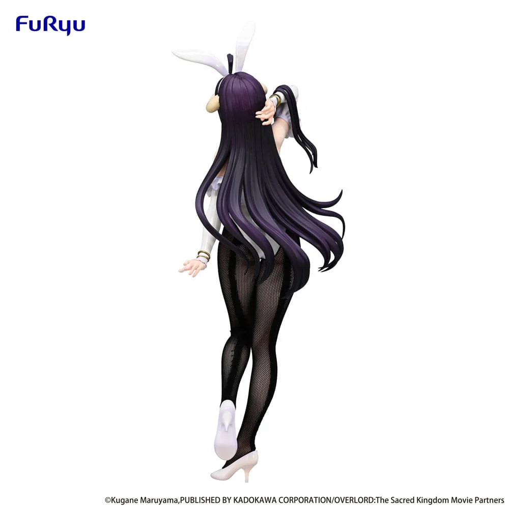 Anime character figurine with long purple hair and bunny ears on a white background, featuring the Fururyu brand.
