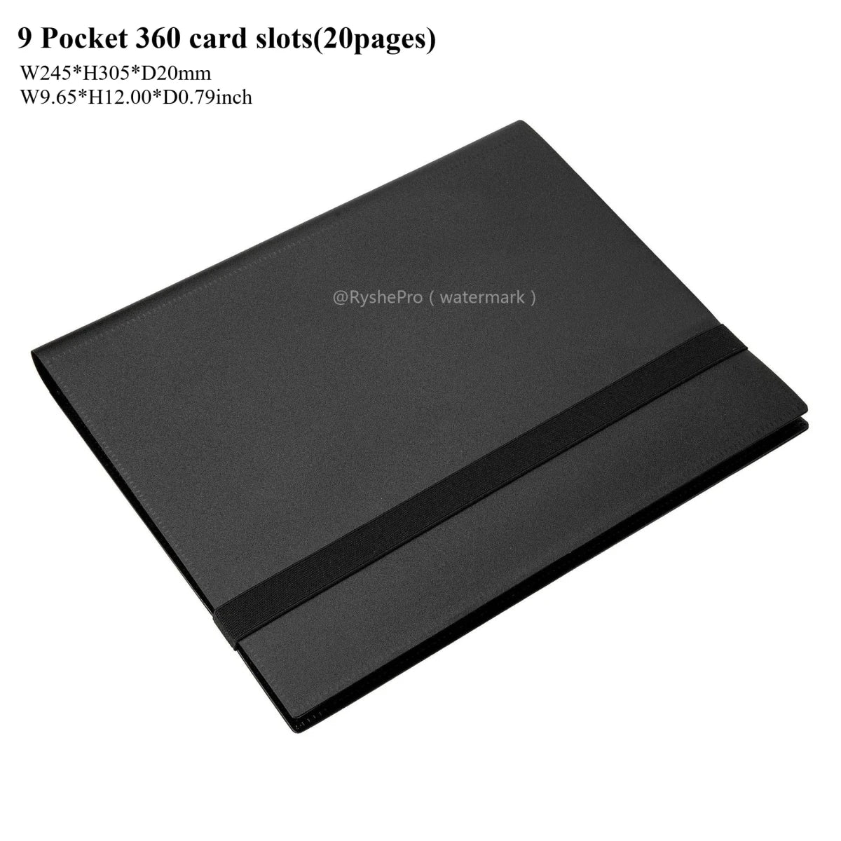 Card Binder with 9 Pocket Trading Card Album Display Binder 360 Side Loading Pocket Holder for TCG Yugioh MTG Game Card Book - KOOLTHINGS