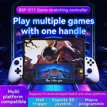 2026 New D11 Stretchable Game Controller Hall Trigger Supports For Android Phone/Tablet/Switch/PC/iOS/XBOX Streaming Controller - KOOLTHINGS