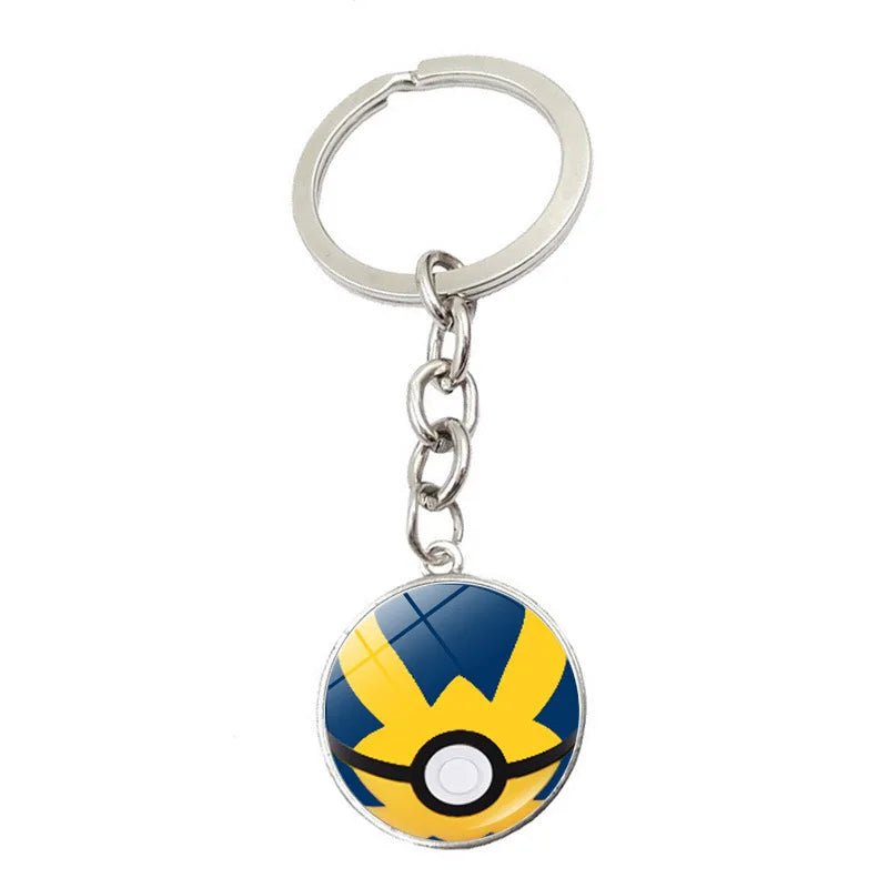 Pokemon Anime Figure Pokeball Pikachu Elf Ball Keychain Pendant Pocket Monster Model Toys Kids Birthday Gifts - KOOLTHINGS