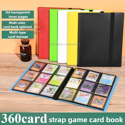 Card Binder with 9 Pocket Trading Card Album Display Binder 360 Side Loading Pocket Holder for TCG Yugioh MTG Game Card Book - KOOLTHINGS