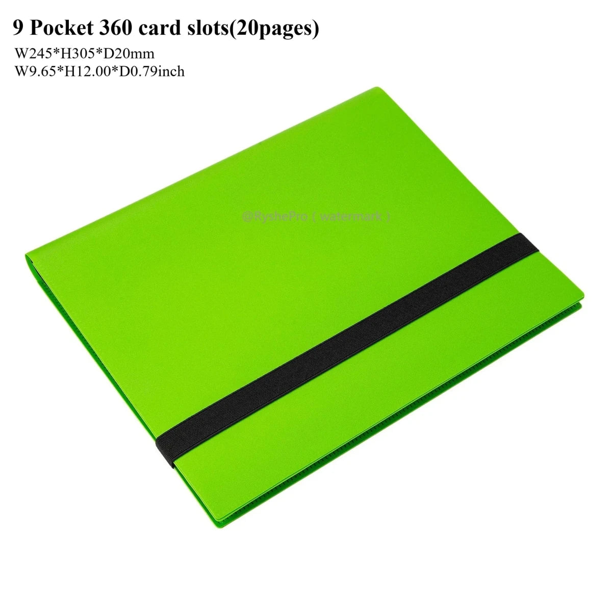 Card Binder with 9 Pocket Trading Card Album Display Binder 360 Side Loading Pocket Holder for TCG Yugioh MTG Game Card Book - KOOLTHINGS