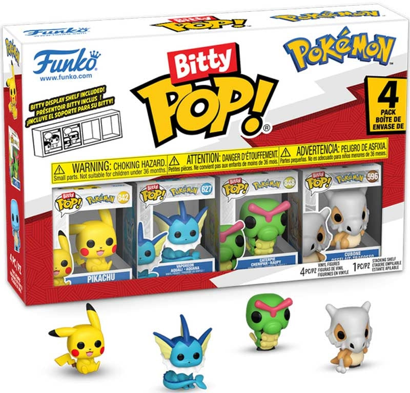 BITTY POP POKEMON PIKACHU 4 PACK