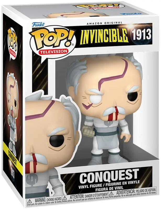 Funko Pop! vinyl figure of Conquest from the TV series Invincible in packaging