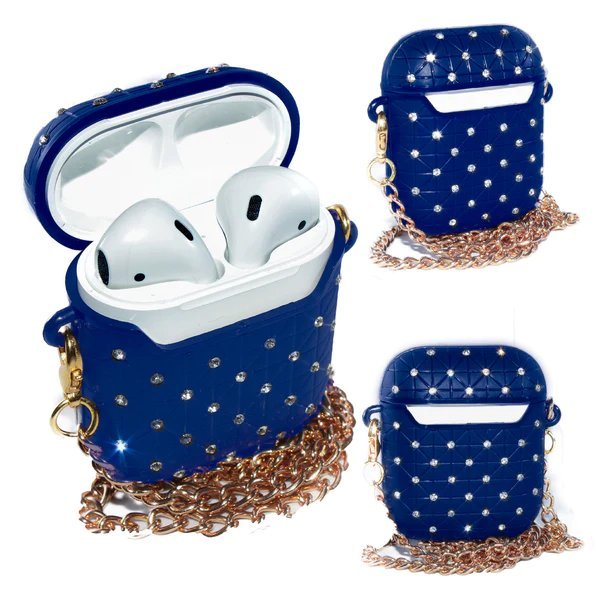 AirPods Glitter Case With Necklace - KOOLTHINGS