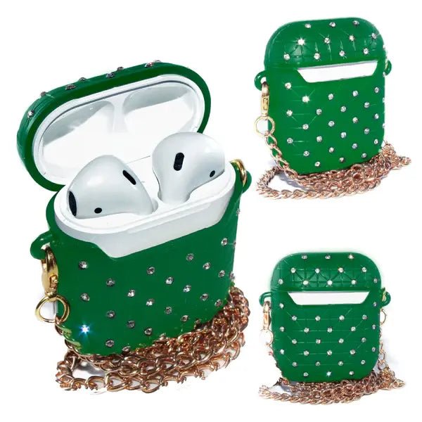 AirPods Glitter Case With Necklace - KOOLTHINGS
