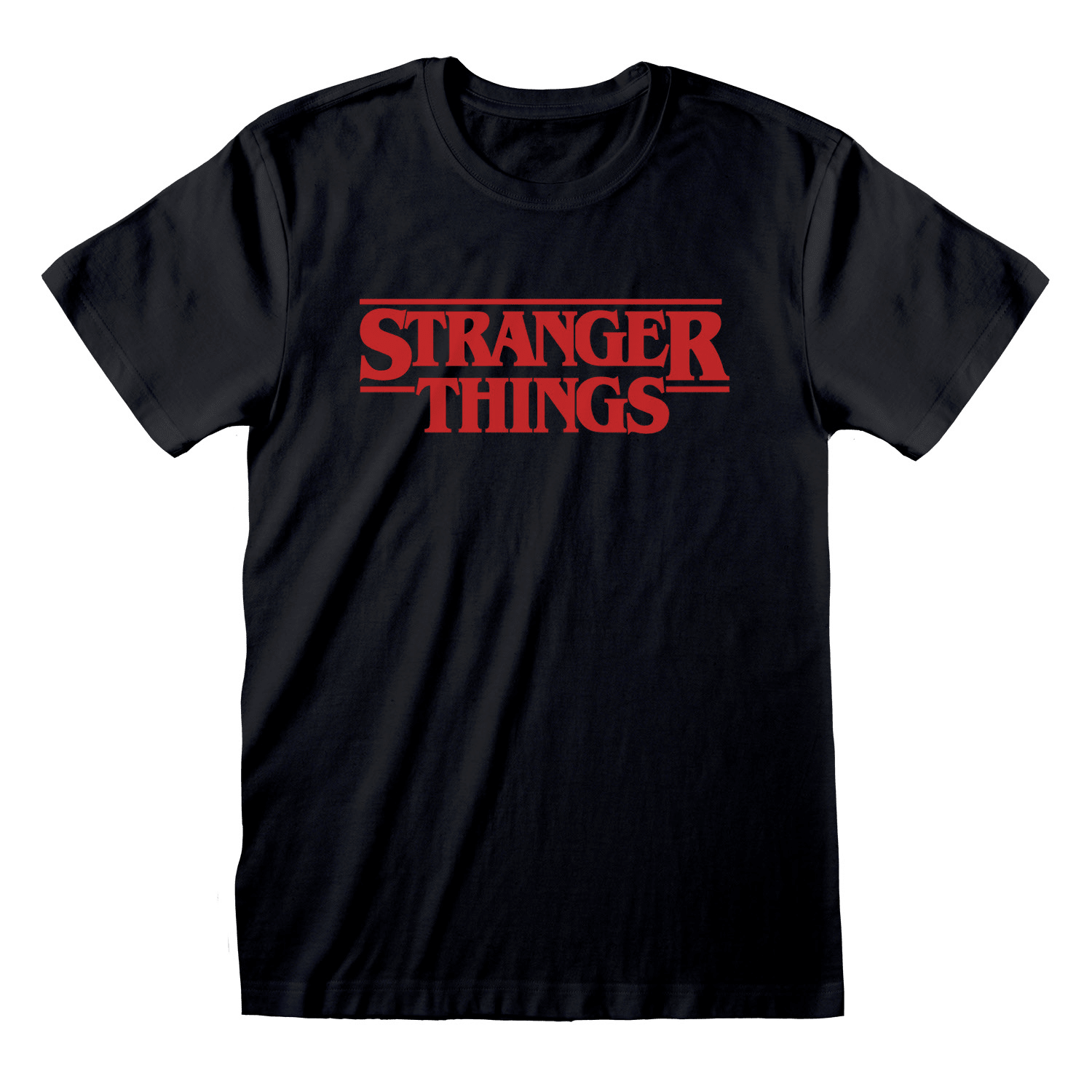 Stranger Things T-shirt Logo Black New Top - KOOLTHINGS