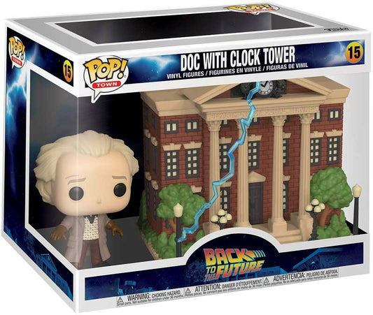 FUNKO POP TOWN: BTTF - DOC W/CLOCK TOWER